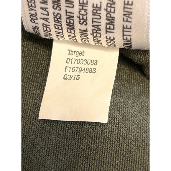 Mossimo Supply Co XS/TP Olive Green Knit Tunic Dress LS Soft A-Line Silhouette - Picture 8 of 9